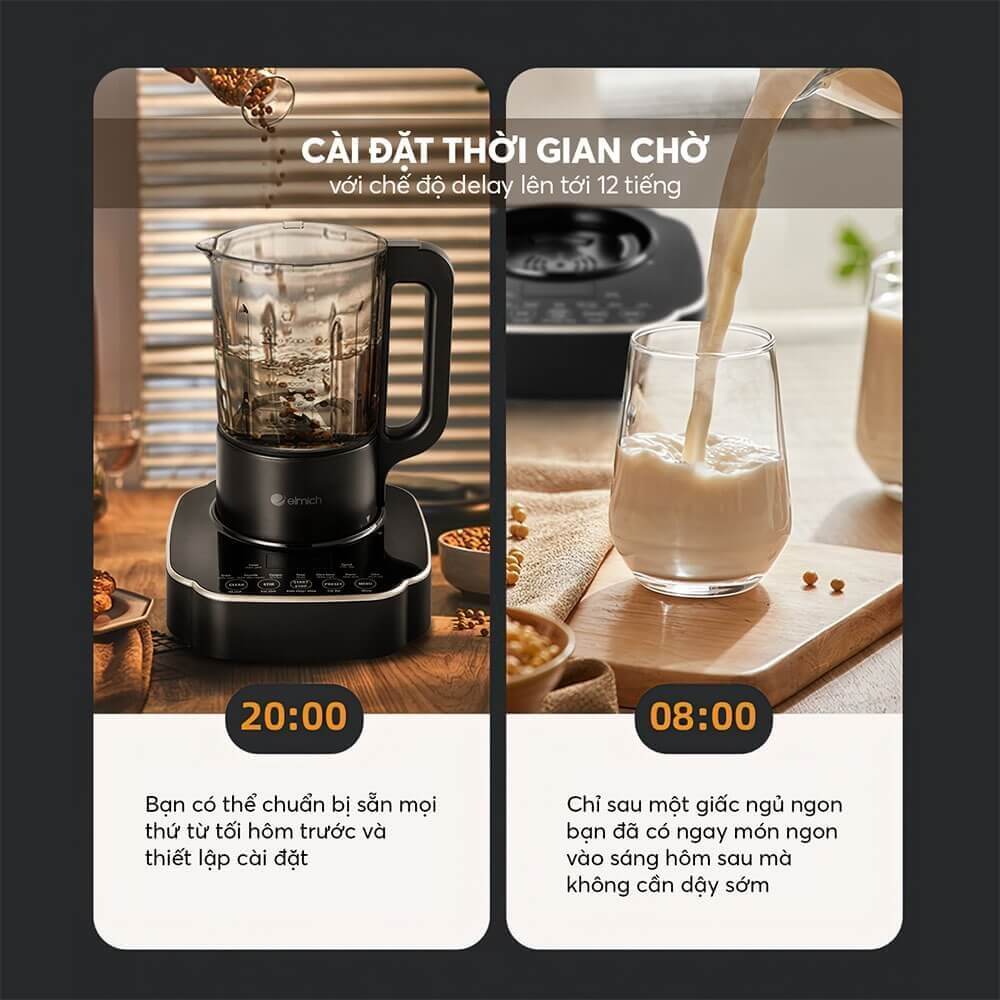 Tính năng hẹn giờ lên tới 12 tiếng