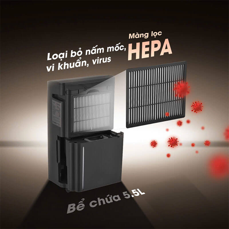 Màng lọc HEPA, loại bỏ nấm mốc và vi khuẩn