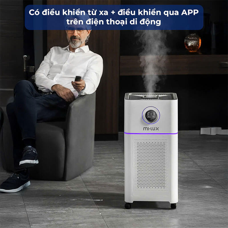 Điều khiển linh hoạt qua App và remote tiện lợi