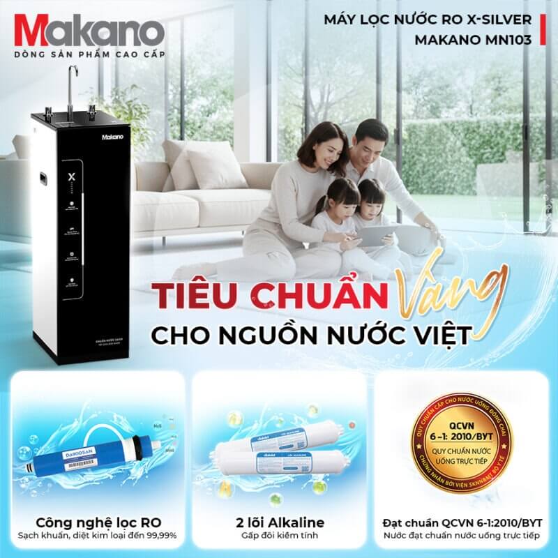 Nước đầu ra đạt chuẩn uống trực tiếp