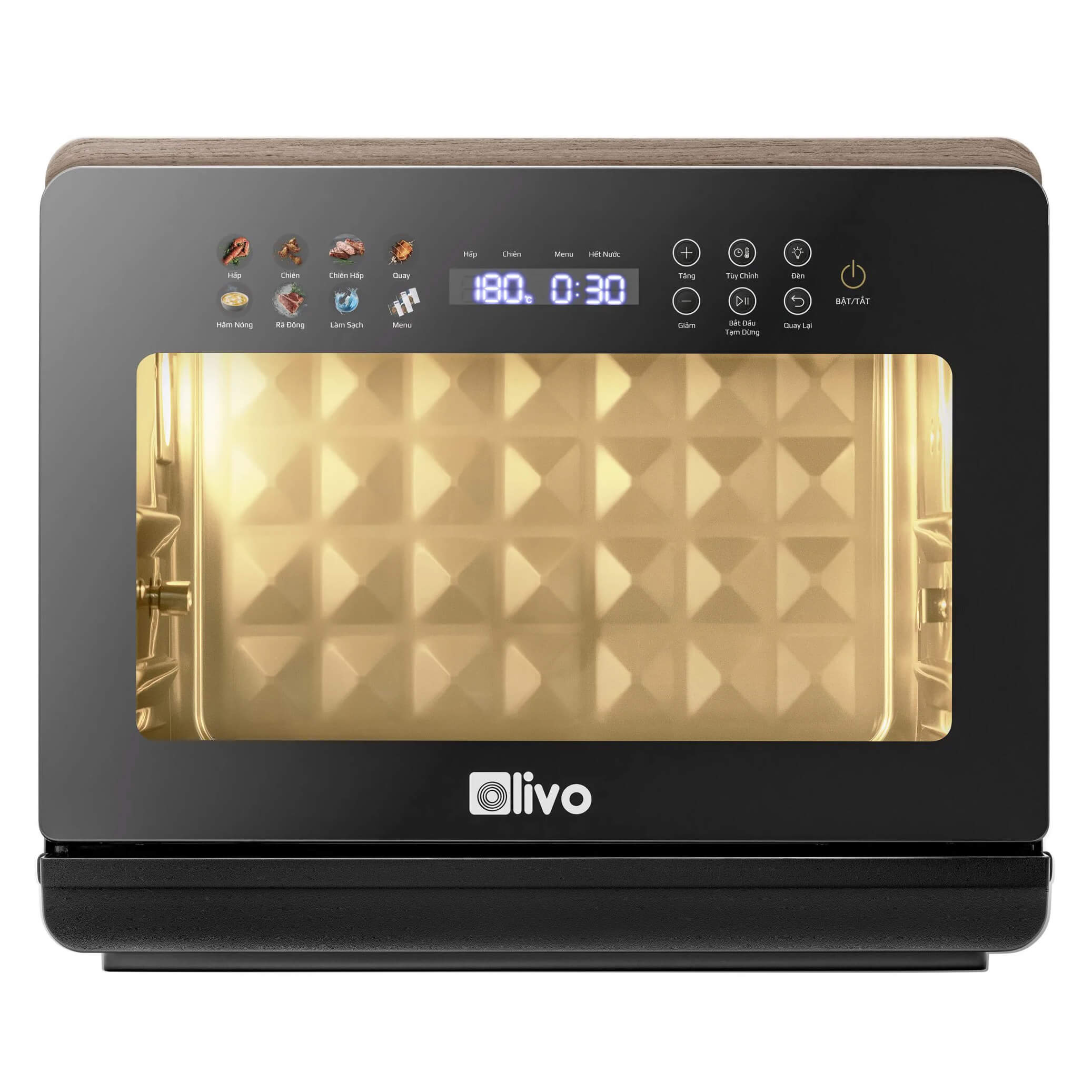 Nồi chiên hấp đa năng Olivo Steamfry Xtra 20L