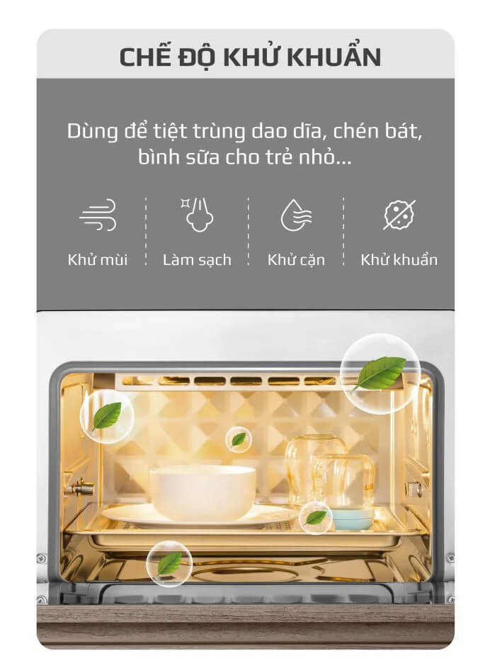 Chế độ khử khuẩn, làm sạch khoang nồi