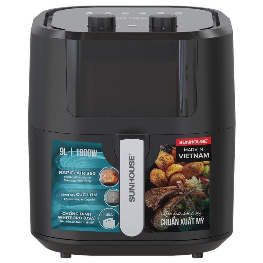 Nồi chiên không dầu 9L SUNHOUSE SHD4037