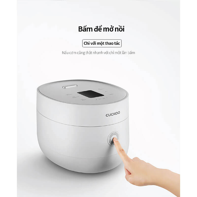 Bấm để mở nồi – thao tác đơn giản, tiết kiệm thời gian