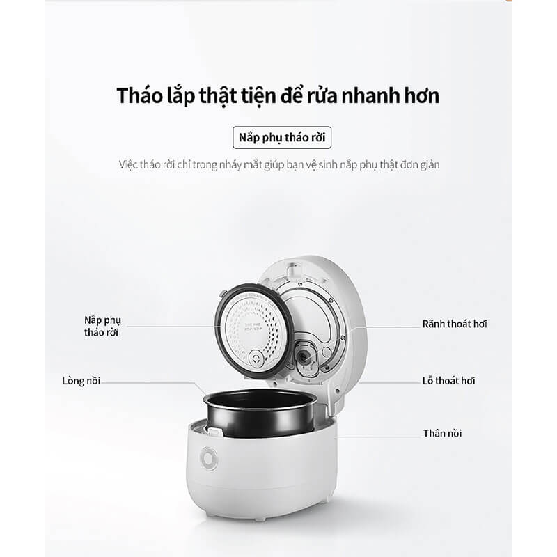 Dễ dàng vệ sinh – duy trì nồi luôn bền đẹp