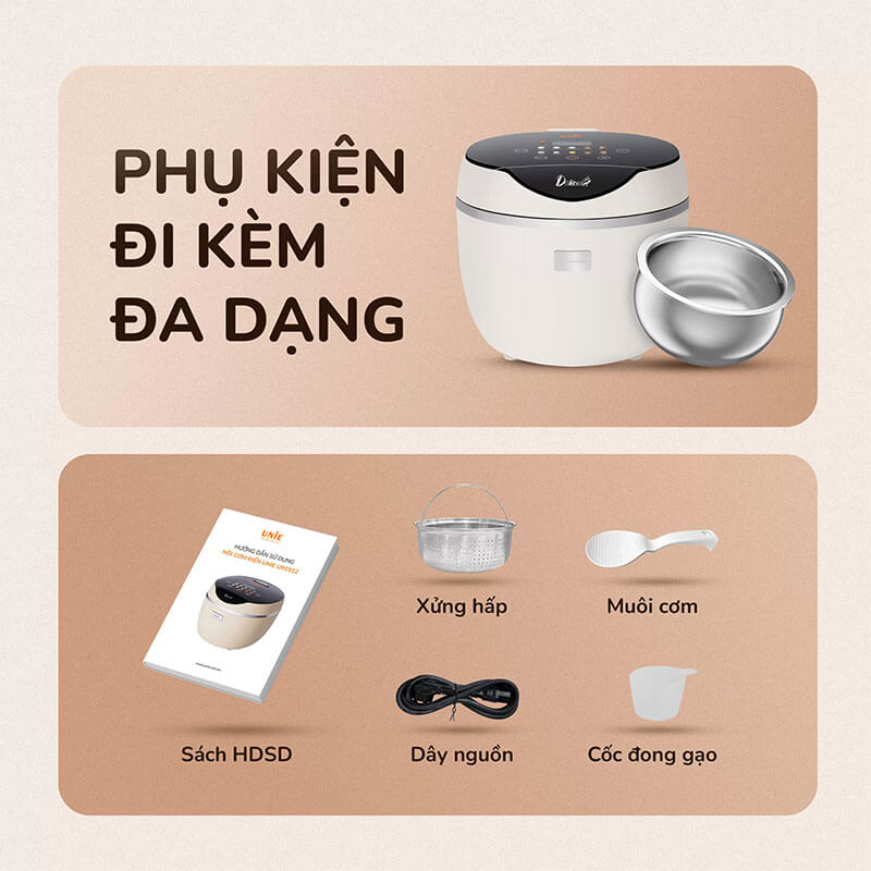 Phụ kiện đi kèm đa dạng