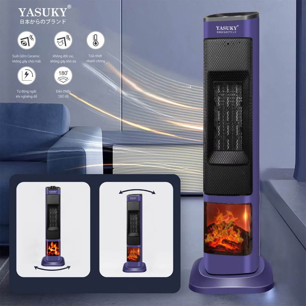 Đảo chiều 180 độ – phân bổ gió ấm đều khắp phòng