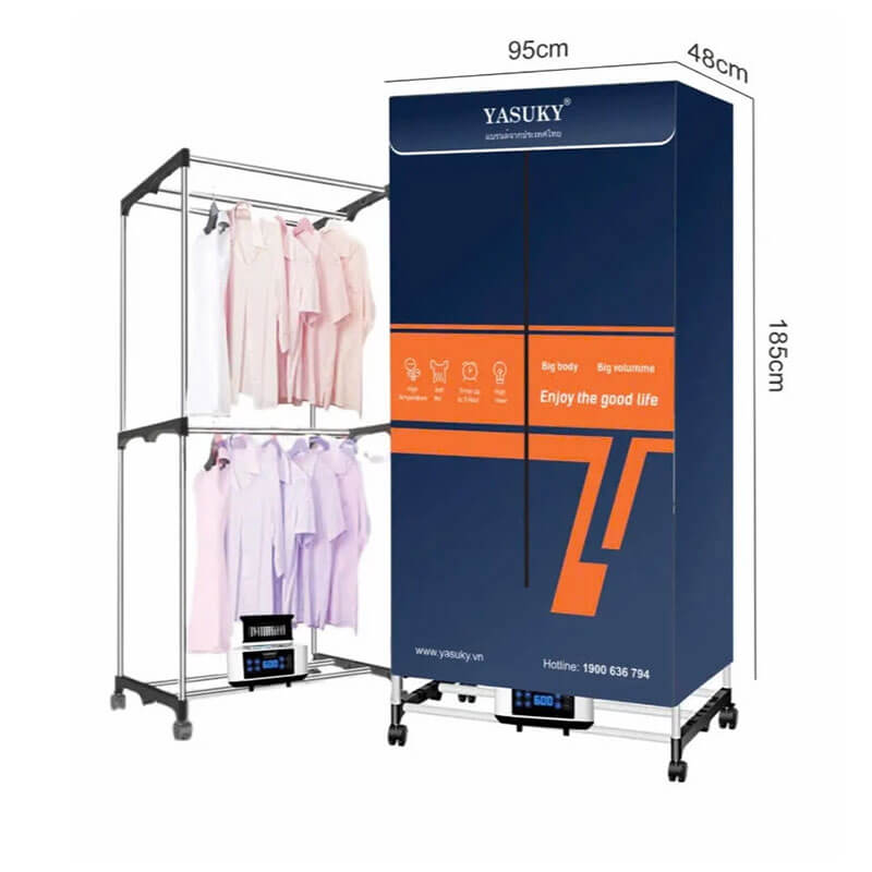 Dung tích lớn 25kg – sấy được nhiều quần áo cùng lúc