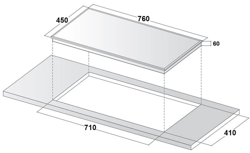 Thông số kỹ thuật bếp gas âm Latino LT-B86A