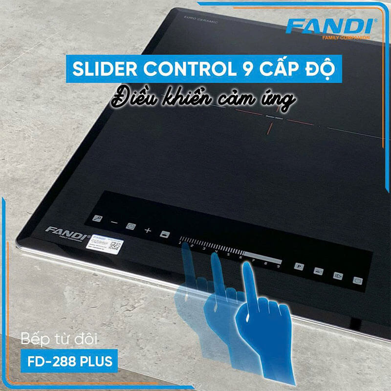 Touch Slider – điều khiển cảm ứng 9 cấp độ