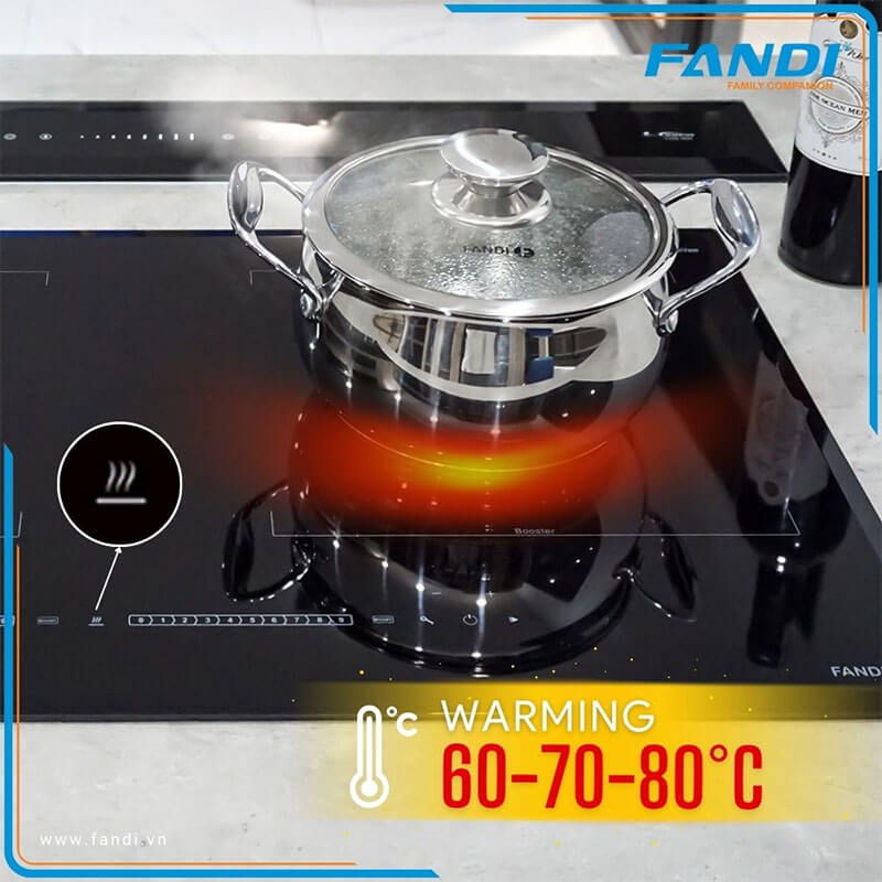 Tính năng Warming – hâm nóng và ủ ấm linh hoạt với 3 mức nhiệt