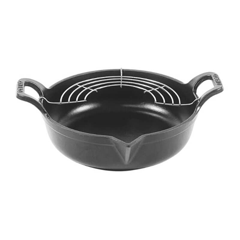 Chảo gang Oceno FR20F 20cm ( giá gác inox đi kèm)