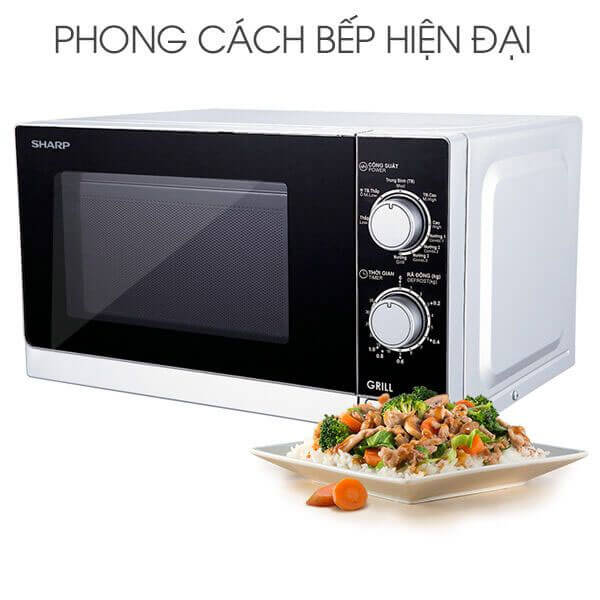 Lò vi sóng cơ Sharp R-G222VN-S 20 lít có nướng