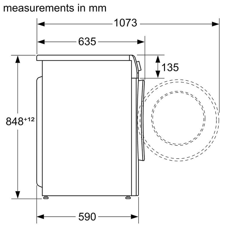 Thông số kỹ thuật máy giặt sấy Bosch WNA14400SG Series 4