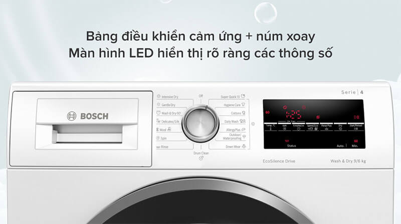Bảng điều khiển cảm ứng kết hợp núm xoay – Dễ thao tác và trực quan