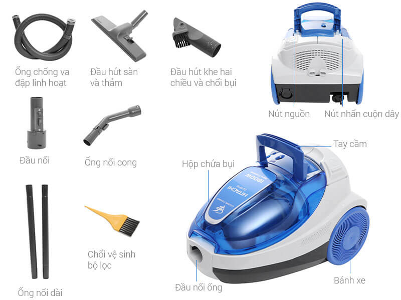 Chi tiết máy hút bụi Hitachi CV-SF18