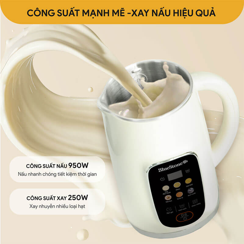 Công Suất Xay Nấu Mạnh Mẽ – Xử Lý Nguyên Liệu Nhanh Và Hiệu Quả