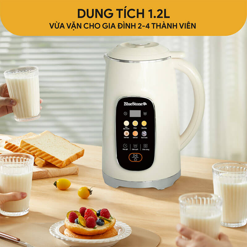 Dung Tích 1.2 Lít – Phù Hợp Gia Đình Từ 2 Đến 4 Thành Viên