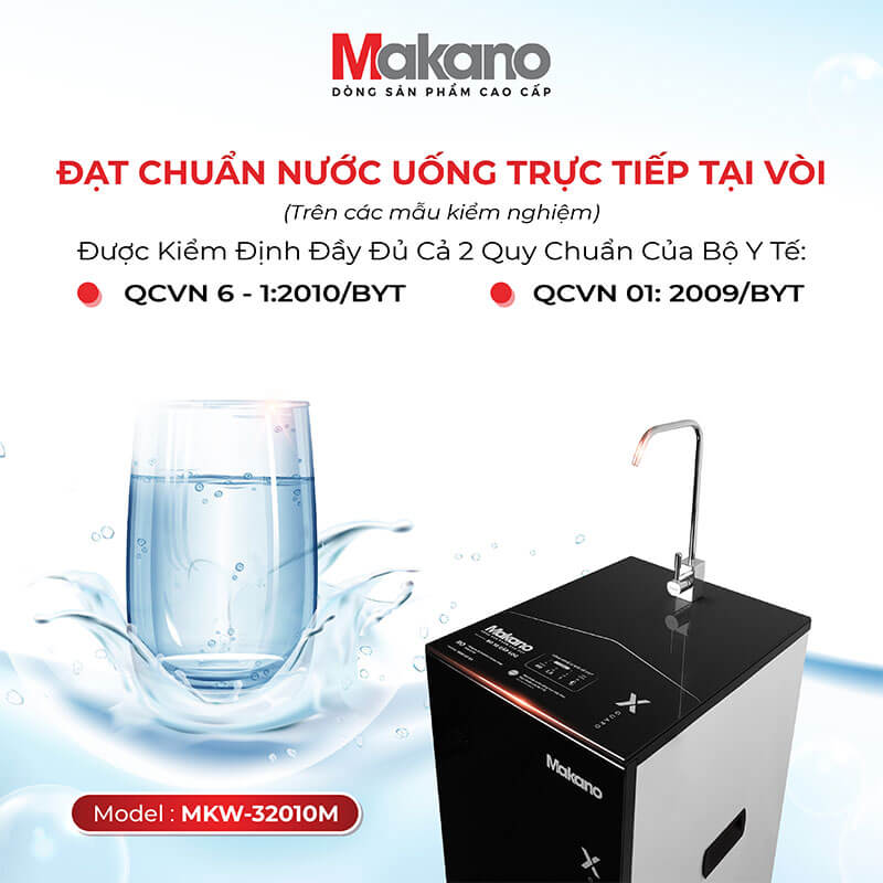 Chất lượng nước đạt chuẩn quốc gia