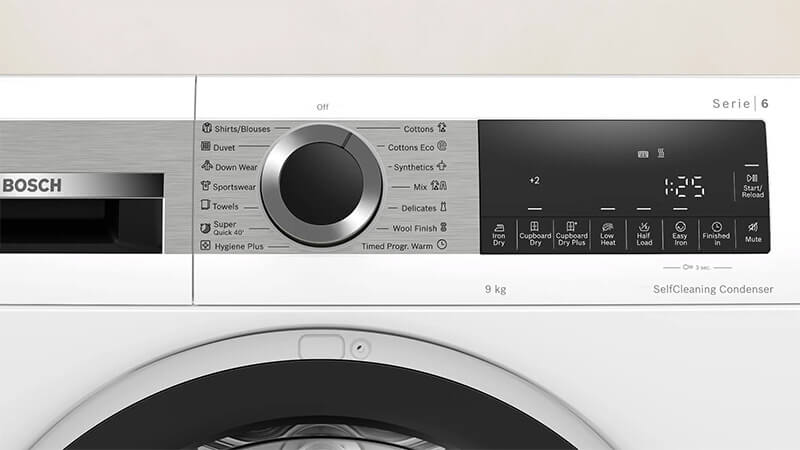 Bảng điều khiển núm xoay kết hợp phím cảm ứng trực quan