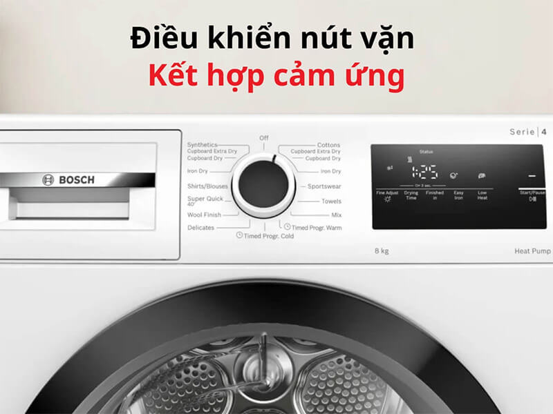 Bảng điều khiển nút vặn kết hợp cảm ứng