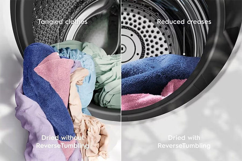 Công nghệ sấy đảo chiều ReverseTumbling – Giải pháp chống nhăn hiệu quả