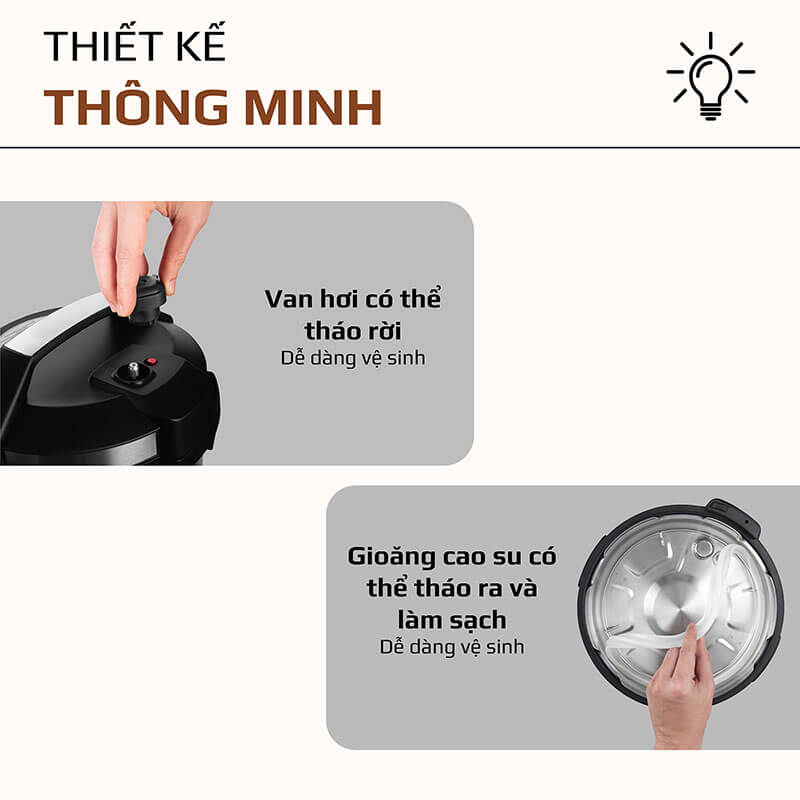 Van hơi tháo rời – Thuận tiện vệ sinh và bảo dưỡng