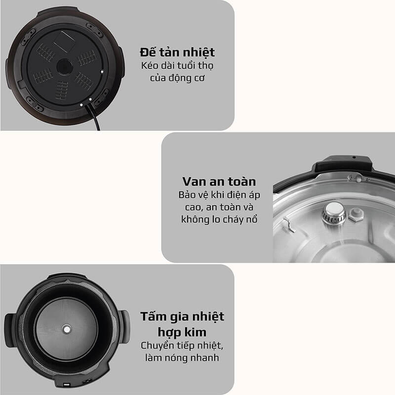 Đế tản nhiệt thông minh bảo vệ động cơ