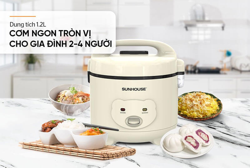 Dung tích 1.2L – Hoàn hảo cho 2-4 người ăn