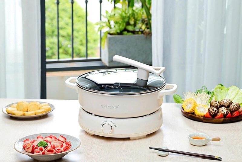 Nồi lẩu điện Kaiyo KHP-064 2 ngăn 6L