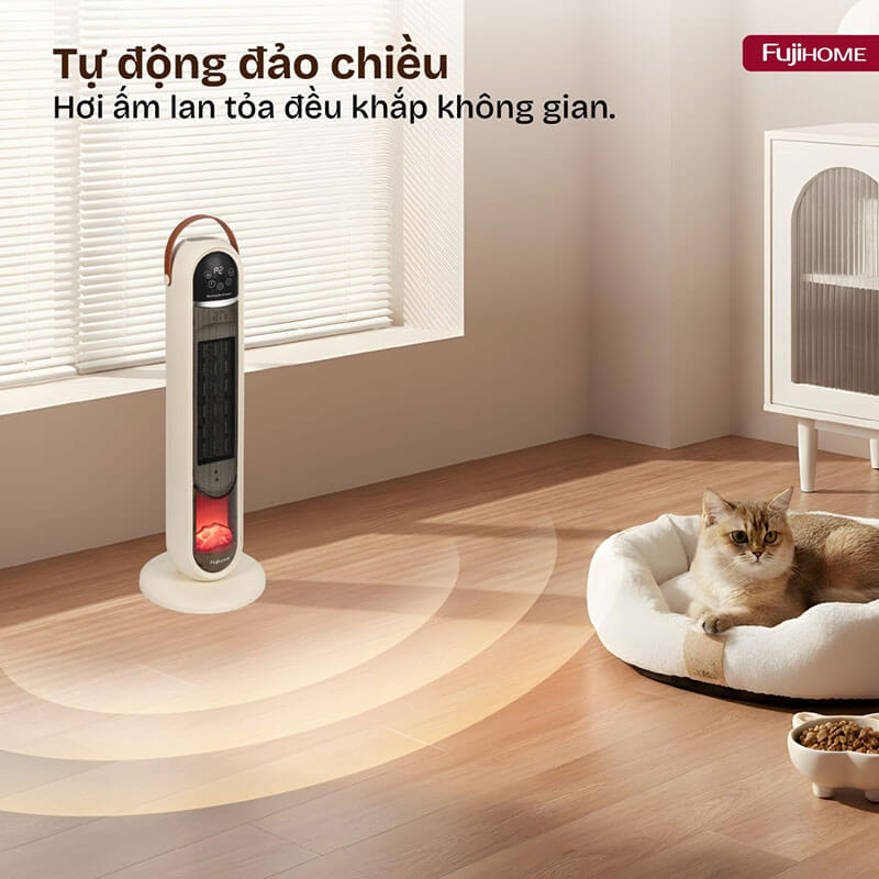 Chức năng đảo chiều tự động lan tỏa nhiệt đều