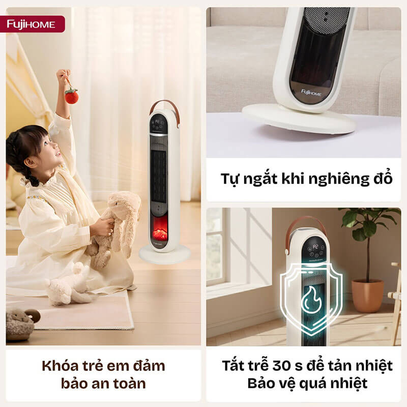 Tích hợp khóa trẻ em đảm bảo an toàn tuyệt đối