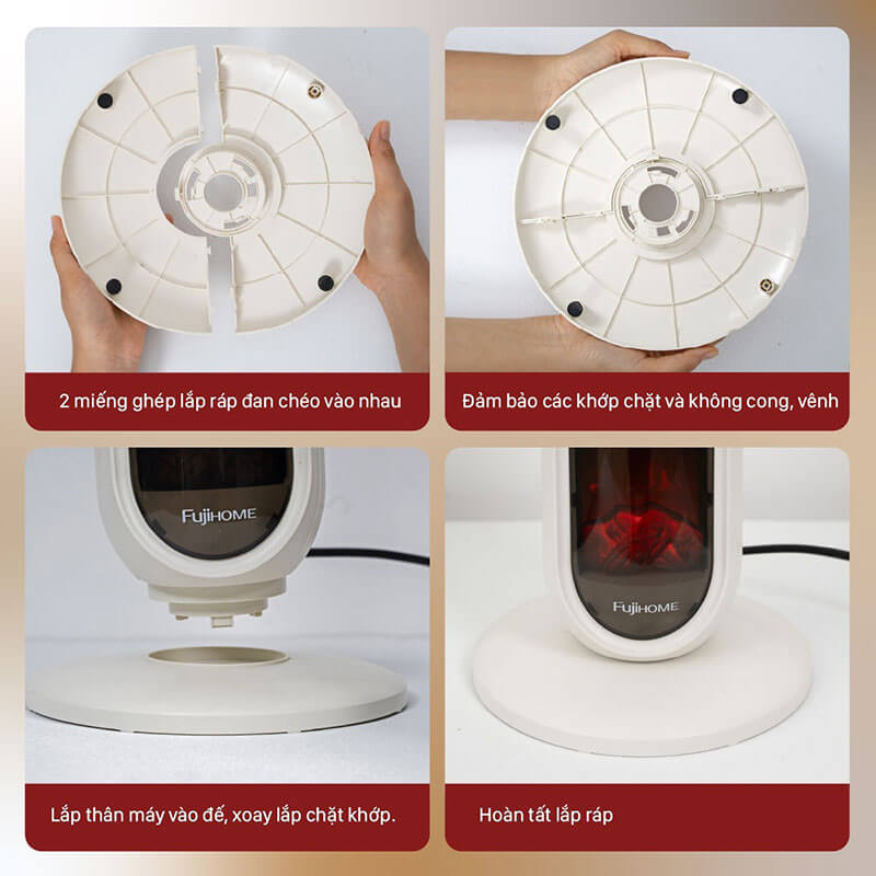 Hướng dẫn sử dụng quạt sưởi gốm Fujihome FH202