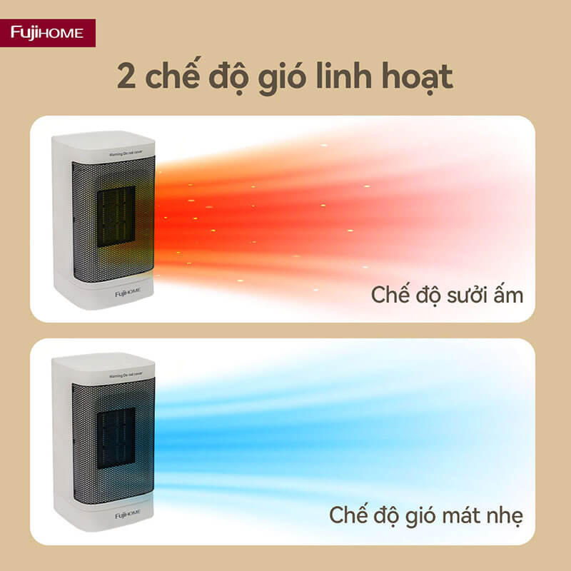 Hai chế độ gió hoạt động – Linh hoạt sử dụng và tối ưu điện năng