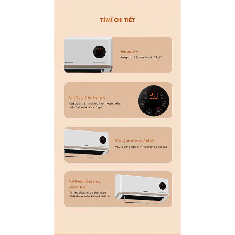 Thiết kế chức năng tỉ mỉ, chi tiết