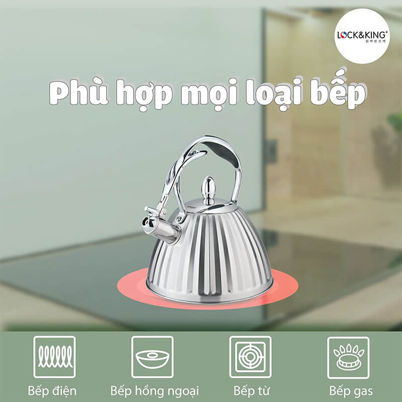 Tương thích đa dạng bếp – Linh hoạt trong mọi điều kiện sử dụng