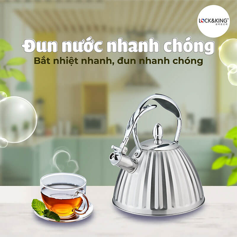Đáy 22cm tiếp nhiệt nhanh – Hỗ trợ đun sôi hiệu quả