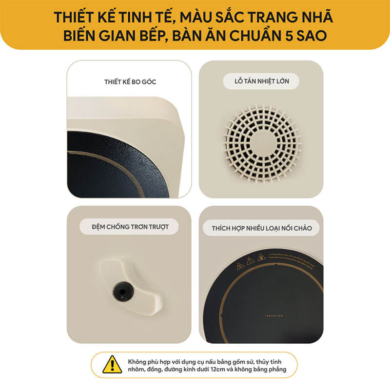 Thiết kế tinh tế, màu sắc trang nhã – Phù hợp nhiều không gian bếp