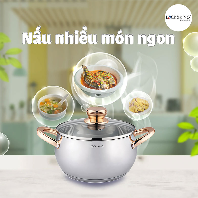 Bộ 3 Nồi Kích Thước 18–20–24cm Tối Ưu Cho Gia Đình 4–6 Người