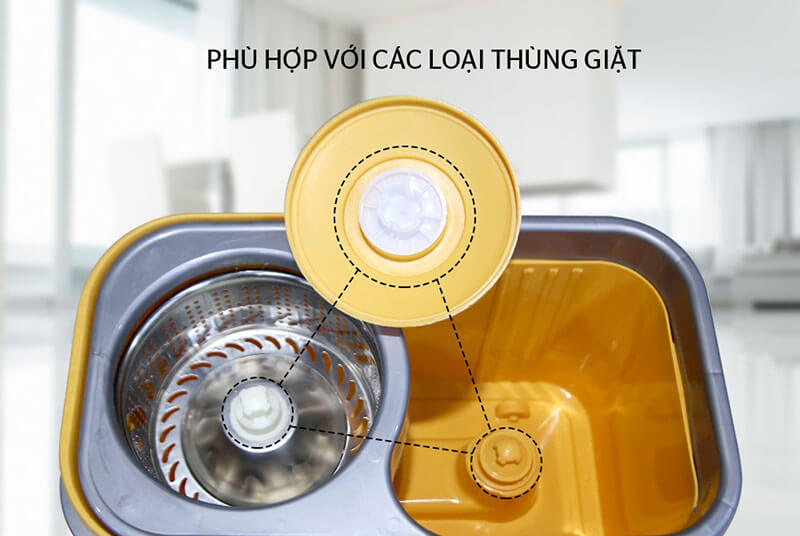 Tương thích với hầu hết các loại thùng giặt phổ biến