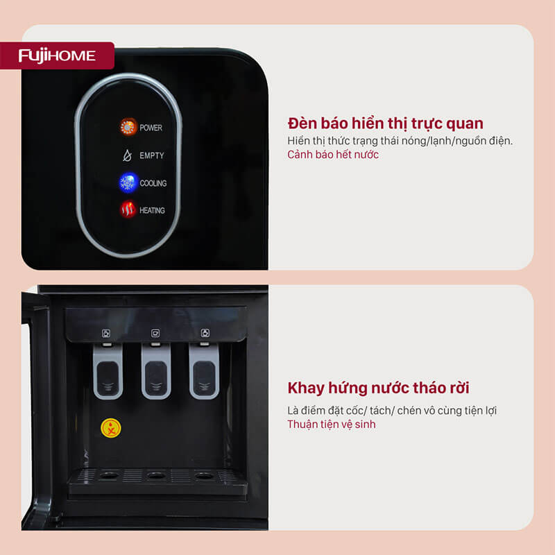 Đèn báo trạng thái trực quan – Theo dõi hoạt động dễ dàng