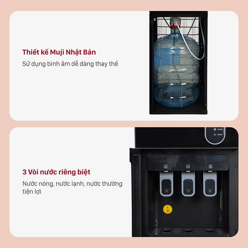 Hệ thống 3 vòi nước độc lập – Sử dụng thuận tiện và chính xác