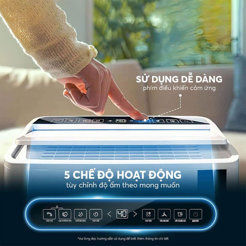 5 Chế Độ Hoạt Động Linh Hoạt Với Bảng Điều Khiển Cảm Ứng