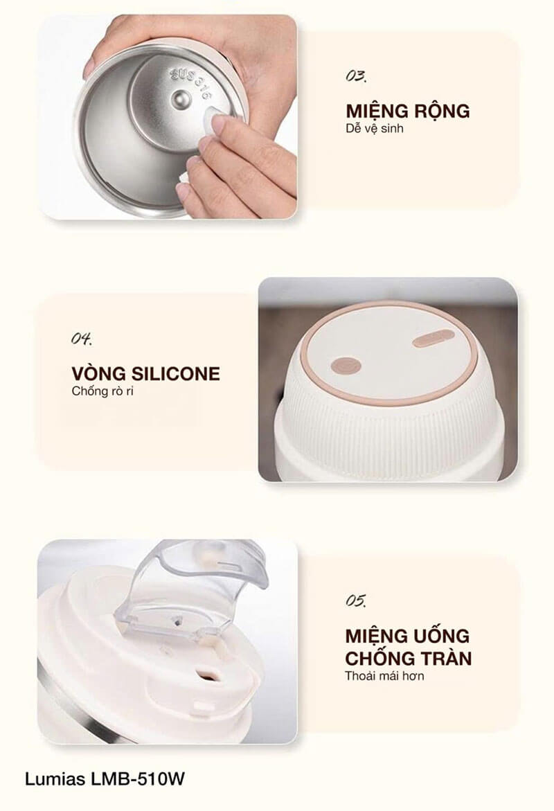 Kiểu dáng tối ưu – dễ sử dụng và dễ vệ sinh