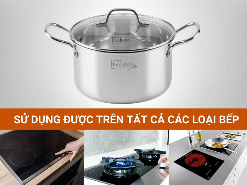 Tương thích mọi loại bếp – Linh hoạt cho nhiều không gian bếp