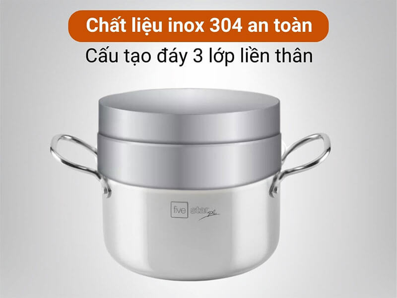 Inox 304 cao cấp – Chống gỉ, bền đẹp, dễ vệ sinh