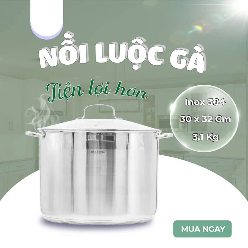 Dung tích 16.2L rộng rãi – Giải pháp hoàn hảo cho nhu cầu luộc gà nguyên con và nấu số lượng lớn