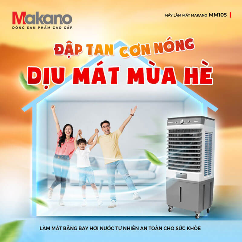 Cơ chế làm mát bằng bay hơi nước tự nhiên, ổn định và liên tục