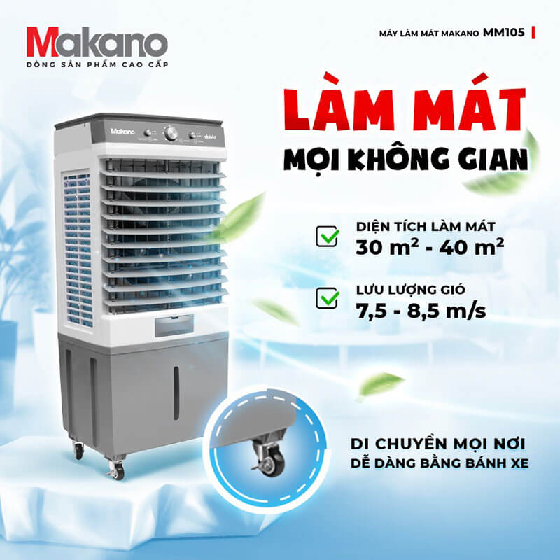 Làm mát hiệu quả cho không gian từ 30 – 40m²