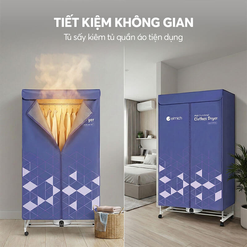 Tích hợp chức năng tủ treo quần áo – Giải pháp 2 trong 1 tiện dụng